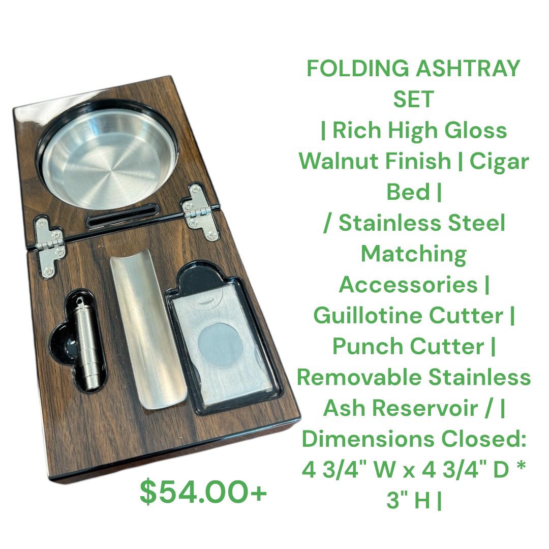 Folding Ashtray Set